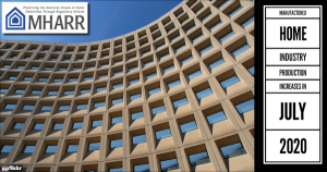 ManufacturedHomeIndustryProductionIncreasesJuly2020ManufacturedHousingAssociationRegulatoryReformLogoMHARRlogoHUDBuildingPhoto