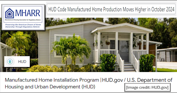 HUDCodeManufacturedHomeProductionMovesHigherOctober2024MHARR-ManufacturedHousingAssocForRegulatoryReform