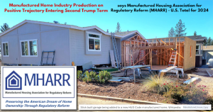 ManufacturedHomeIndustryProductionOnPositiveTrajectoryEnteringSecondTrumpTermSaysManufacturedHousingAssociationForRegulatoryReformMHARR-U.S.TotalFor2024LogoPhoto