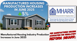 ManufacturedHousingIndustryProductionIncreasesInJune2025perManufacturedHousingAssociationForRegulatoryReform-MHARRlogo
