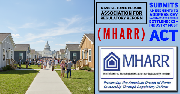 ManufacturedHousingAssociationForRegulatoryReformMHARR_SubmitsAmendmentsToAddressKeyManufacturedHousingBottlenecksIndustryMustActLogoPicImage