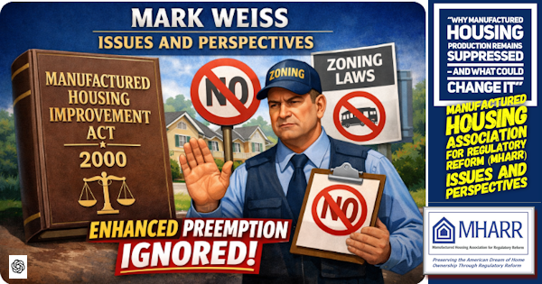 WhyManufacturedHousingProductionRemainsSuppressedAndWhatCouldChangeItManufacturedHousingAssociationForRegulatoryReformMHARRissuesAndPerspectives